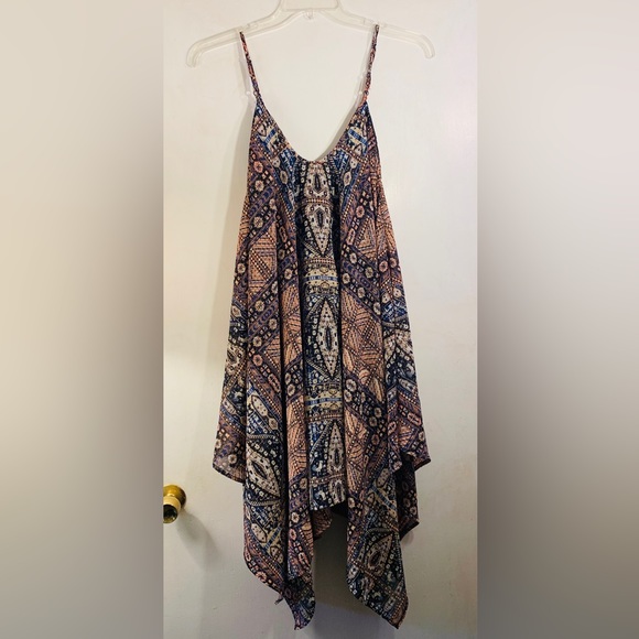 Midnight Sky Handkerchief Style Dress, Size: L, & Color: Multi Pattern - Picture 3 of 16